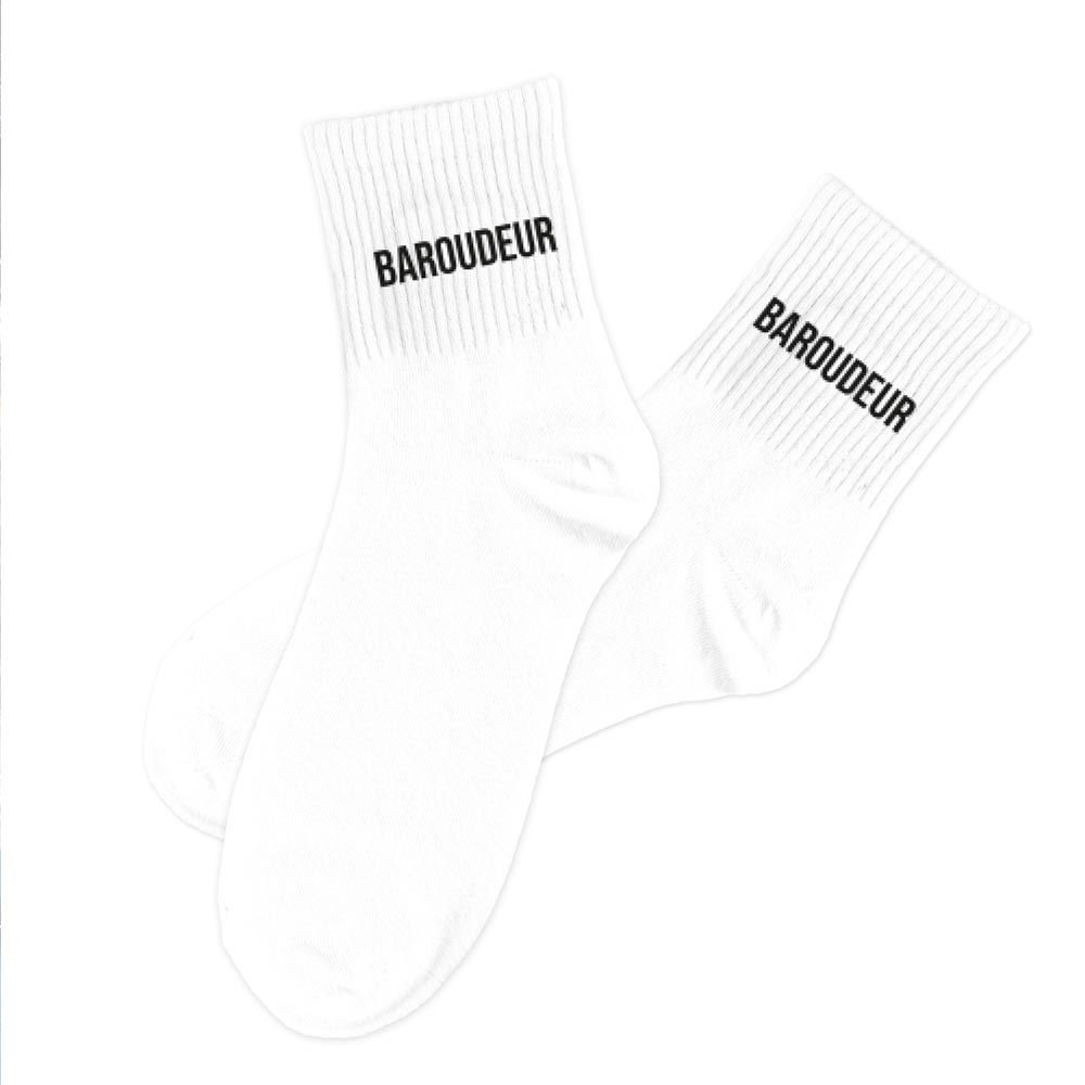 Chaussettes blanches baroudeur homme
