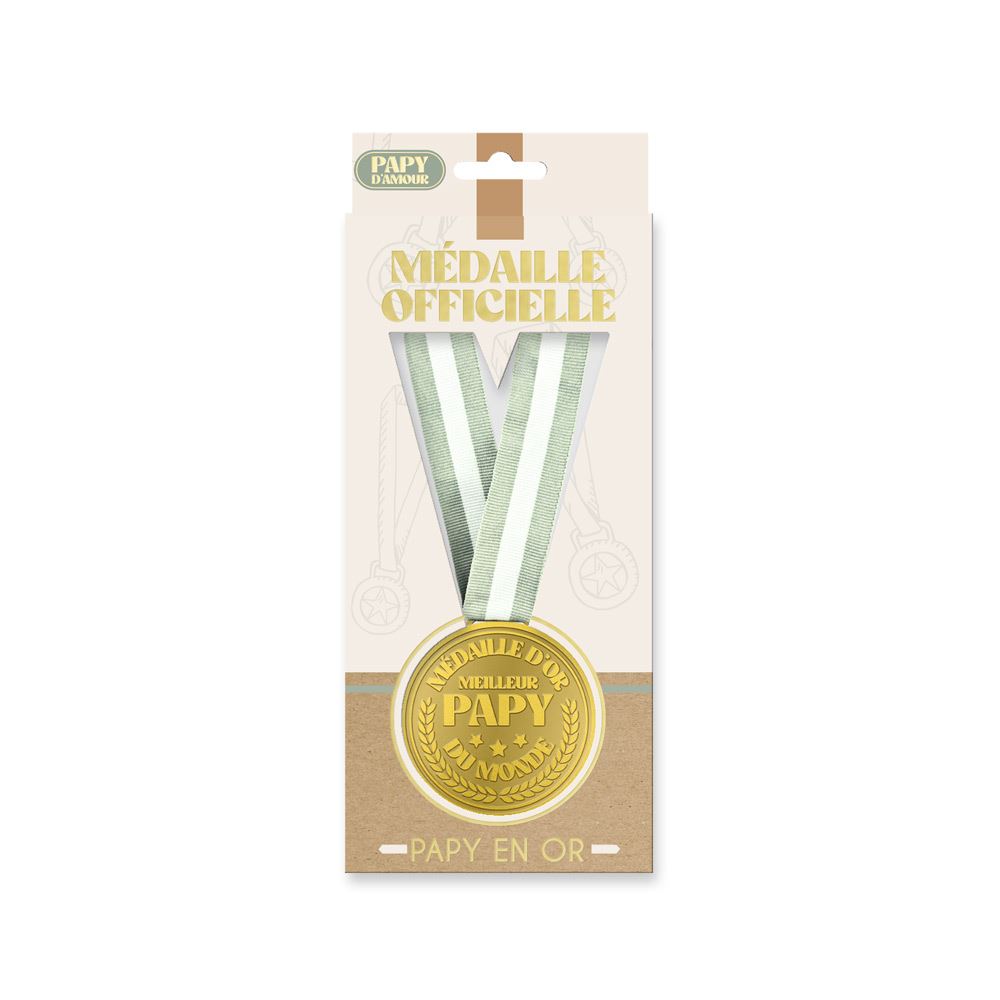Medaille dor meilleur papy