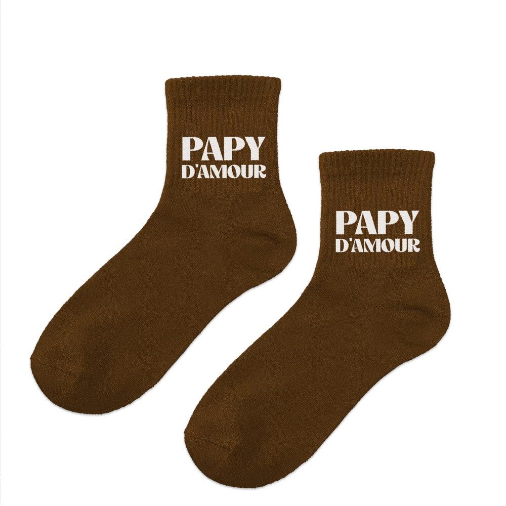 Chaussettes courtes papy damour