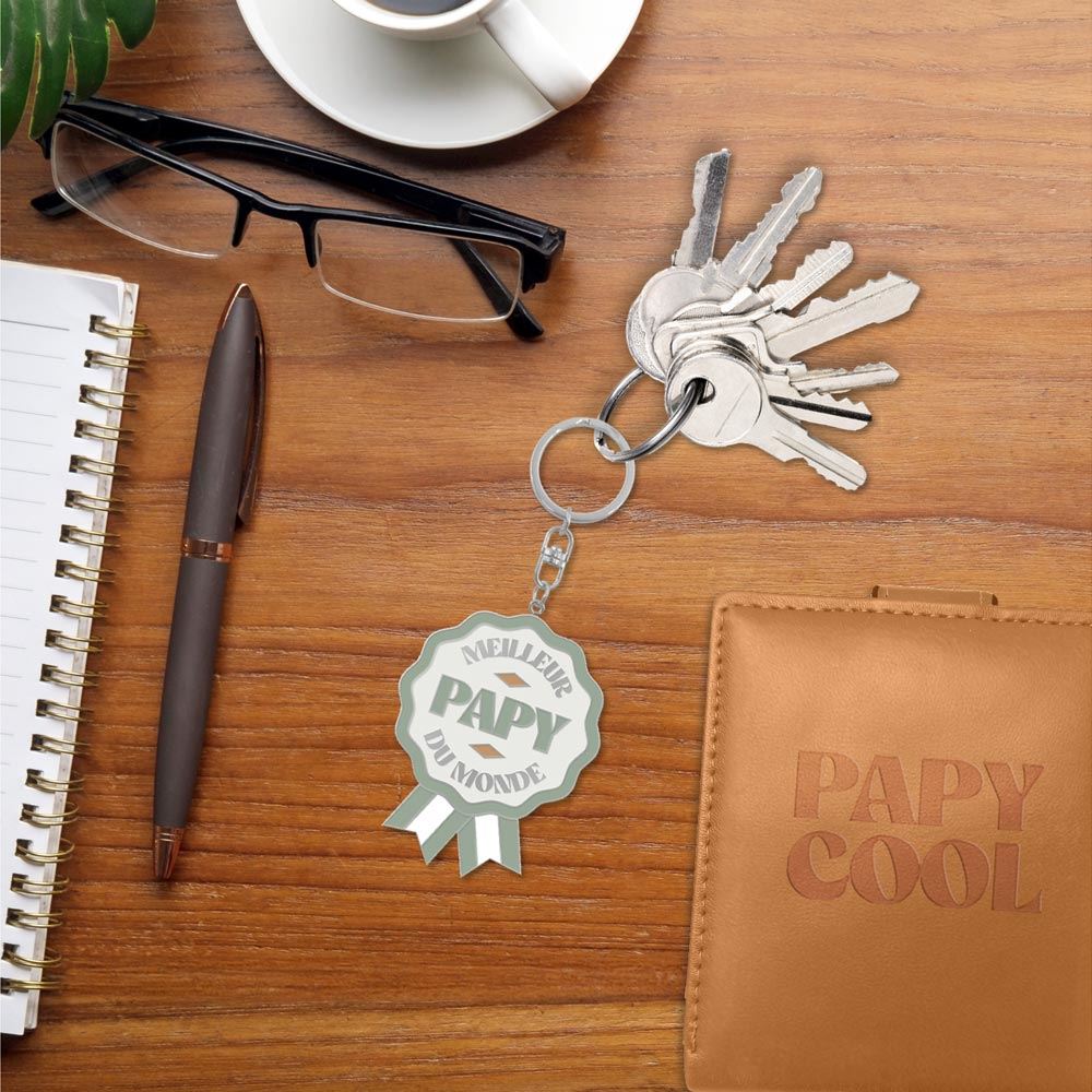 Porte cles meilleur papy du monde