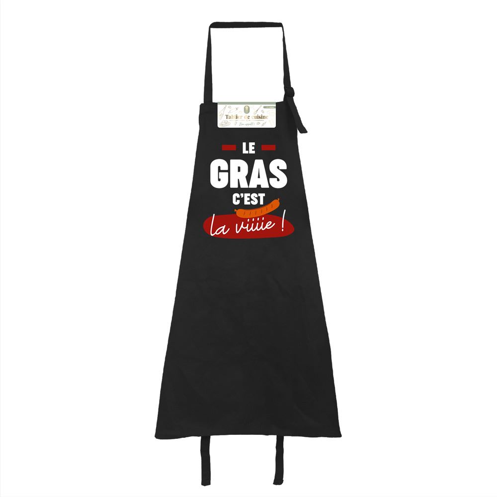 Tablier affectif le gras cest la vie
