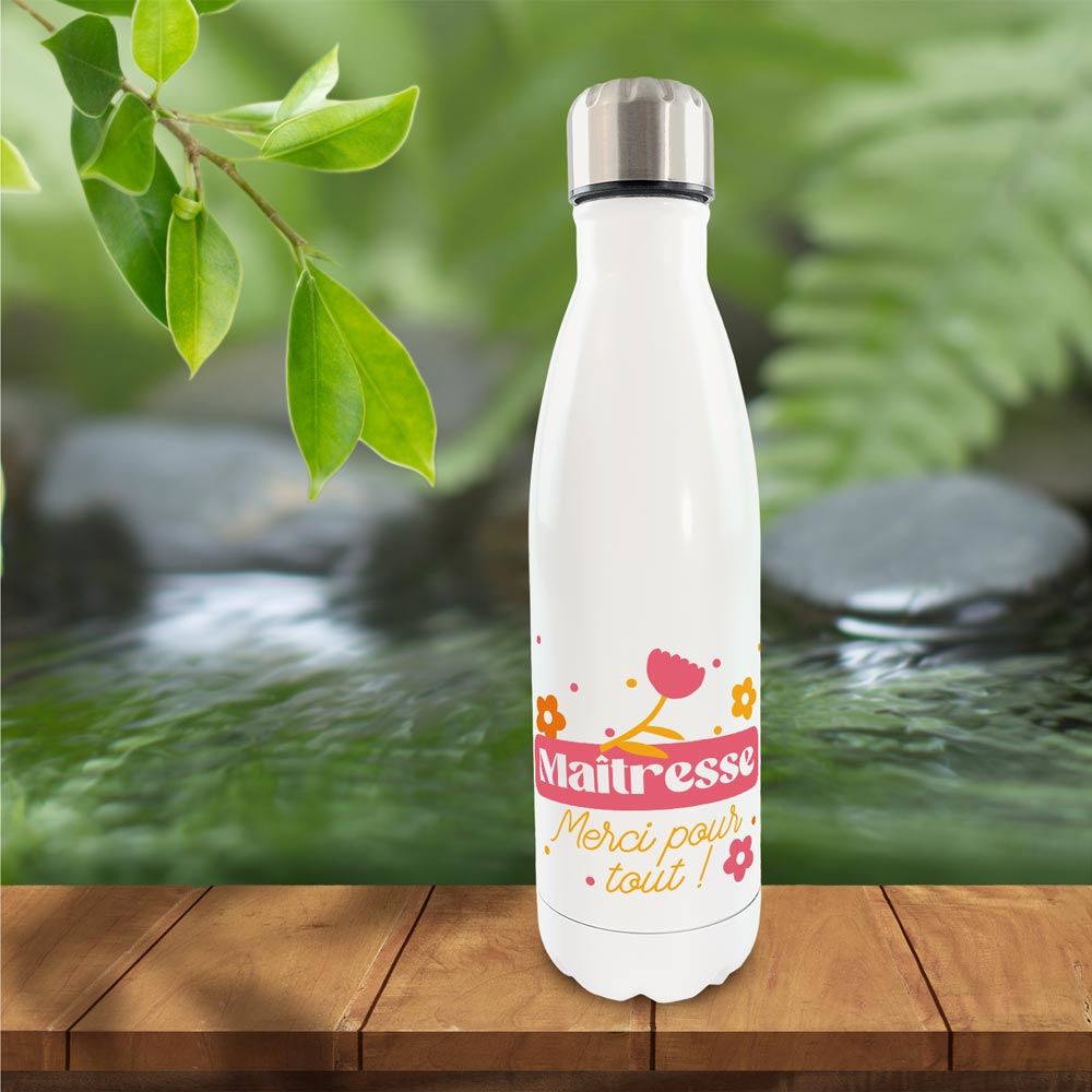 Gourde isotherme maitresse merci pour tout