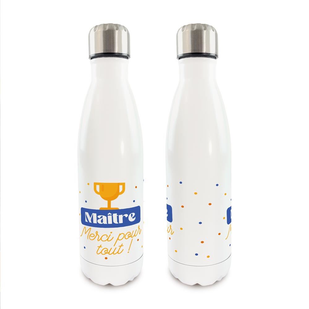 Gourde isotherme maitre merci pour tout