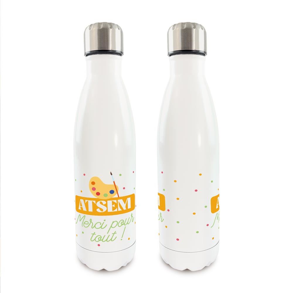 Gourde isotherme atsem merci pour tout