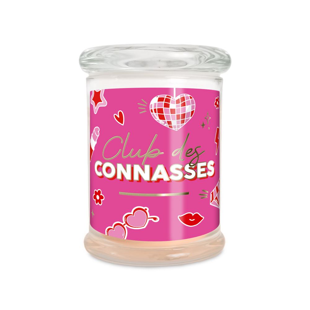 Bougie verre jasmin club des connasses 
