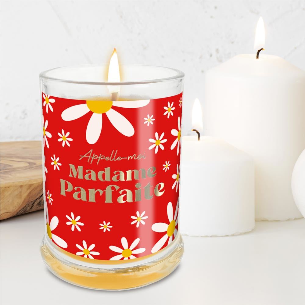 Bougie verre vanille madame parfaite 
