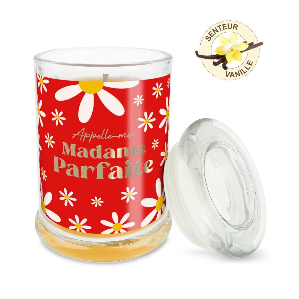 Bougie verre vanille madame parfaite 
