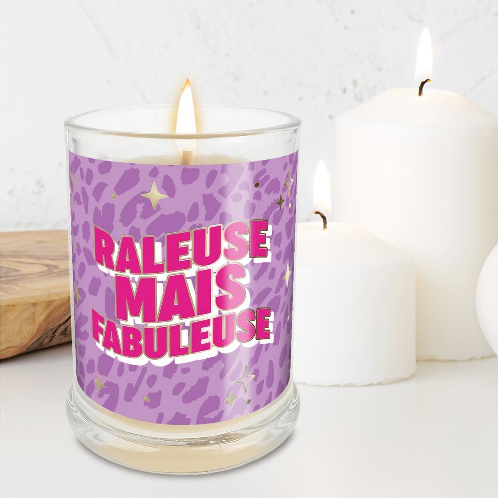 Bougie verre coton raleuse mais fabuleuse 
