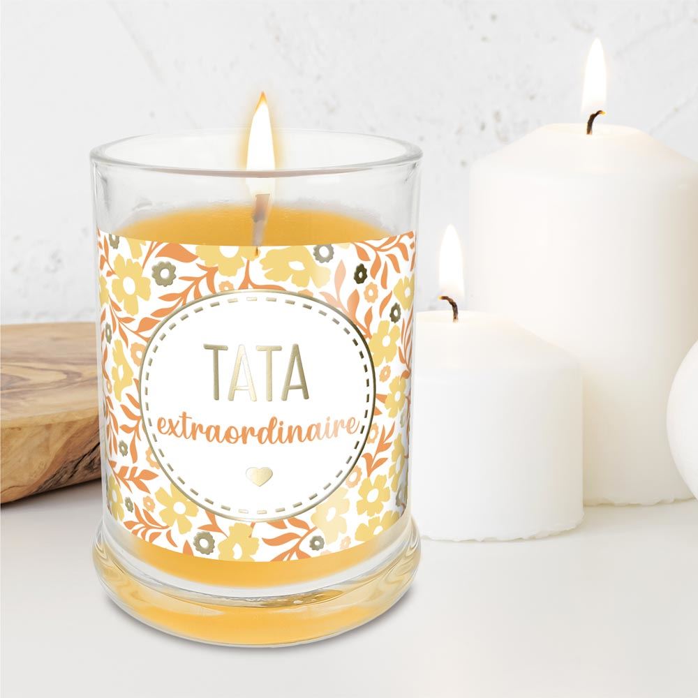 Bougie verre vanille tata extraordinaire
