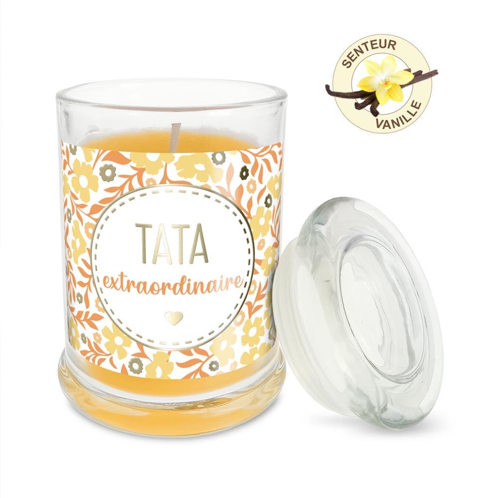 Bougie verre vanille tata extraordinaire