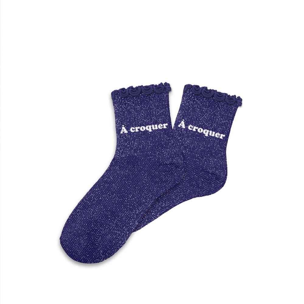 Chaussettes paillettes enfant a croquer 3-6ans fille
