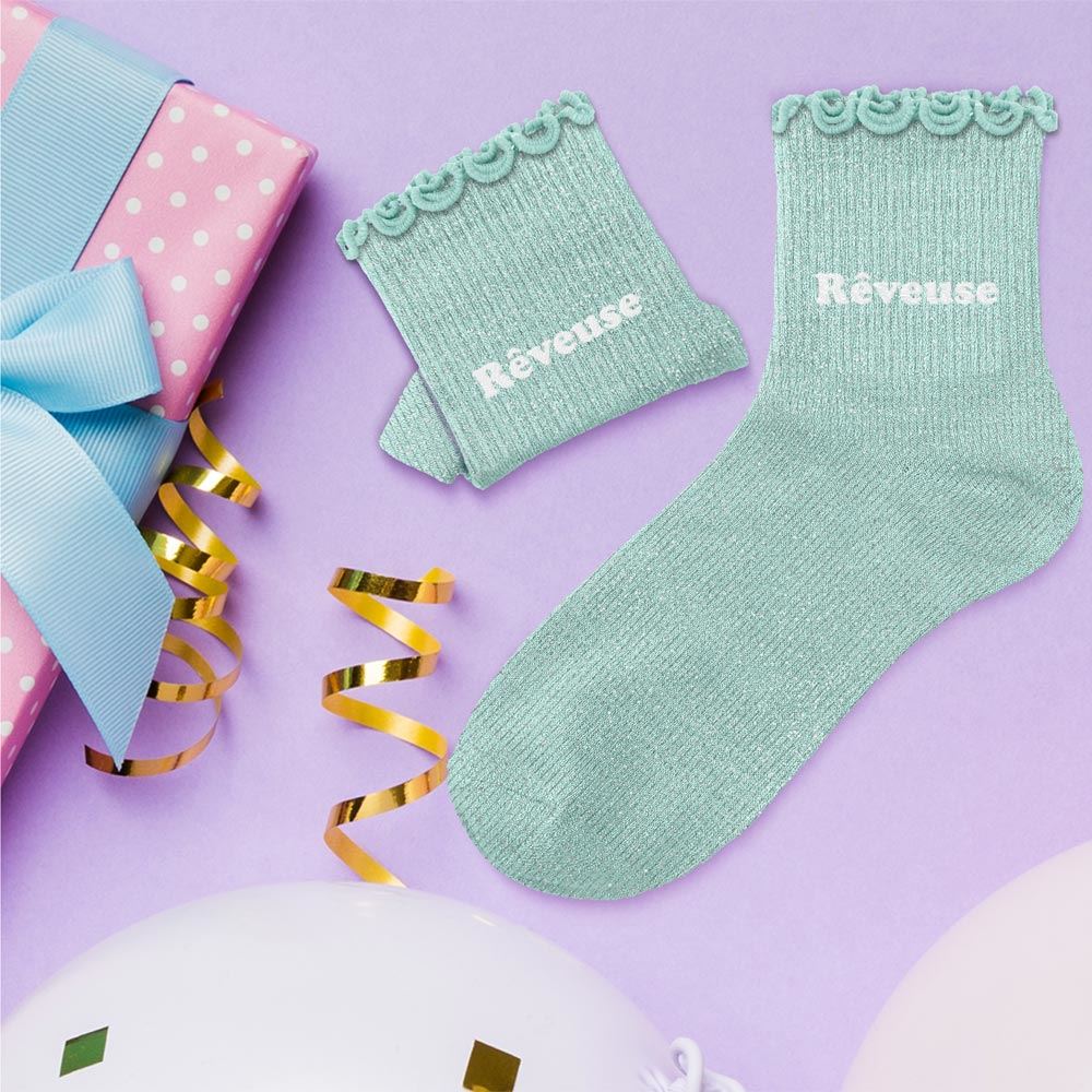 Chaussettes paillettes enfant reveuse 6-10ans fille
