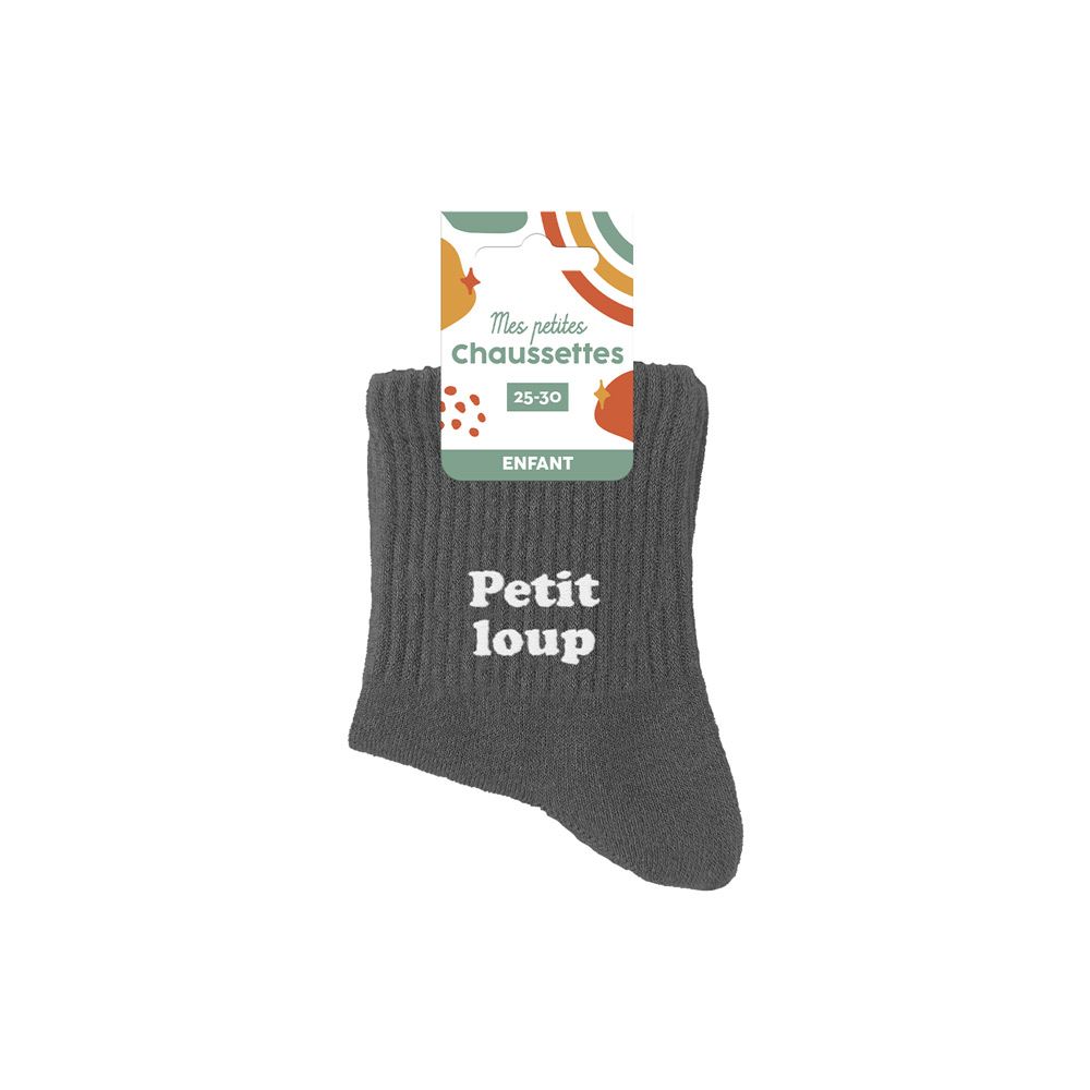 Chaussettes enfant petit loup 3-6ans garcon
