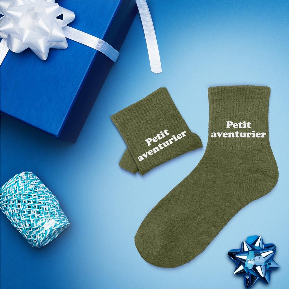 Chaussettes enfant petit aventurier 3-6ans garcon 
