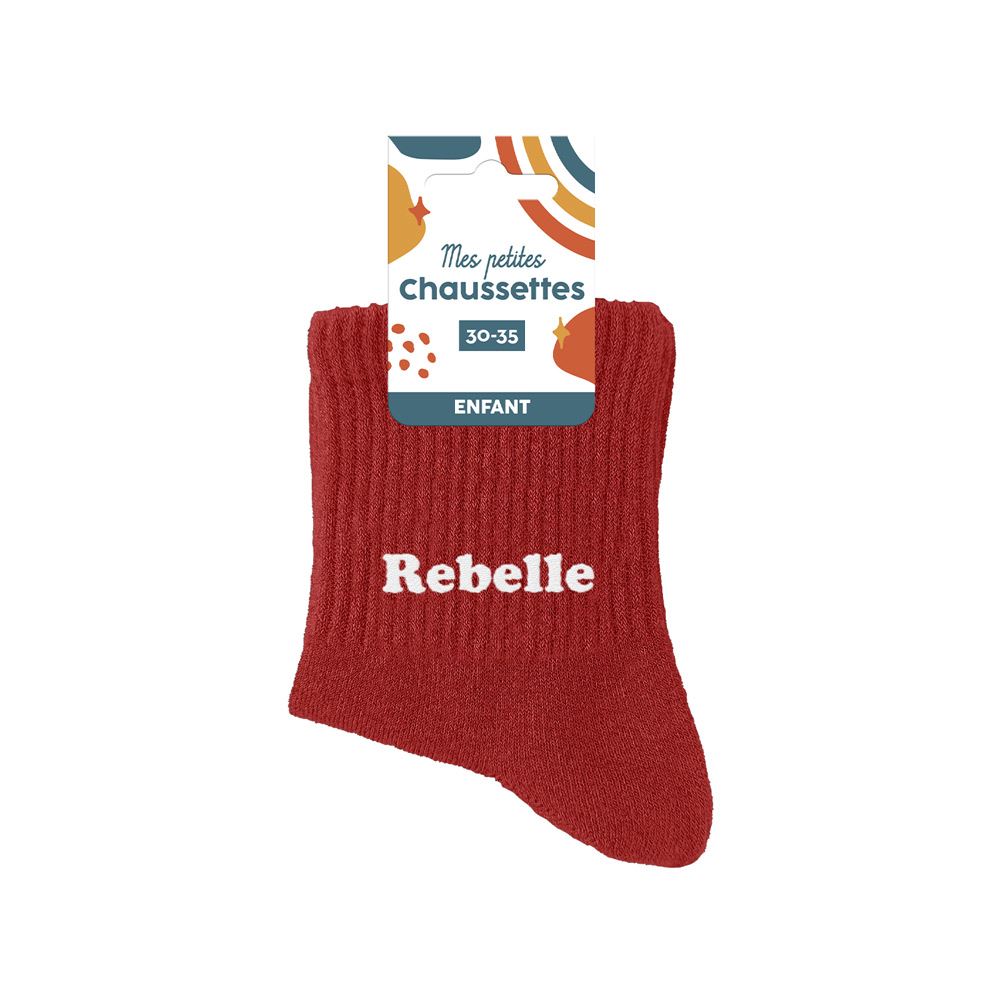 Chaussettes enfant rebelle 6-10ans garcon

