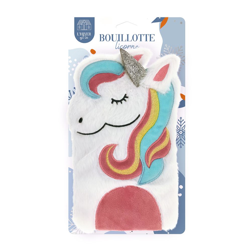 Bouillotte enfant licorne

