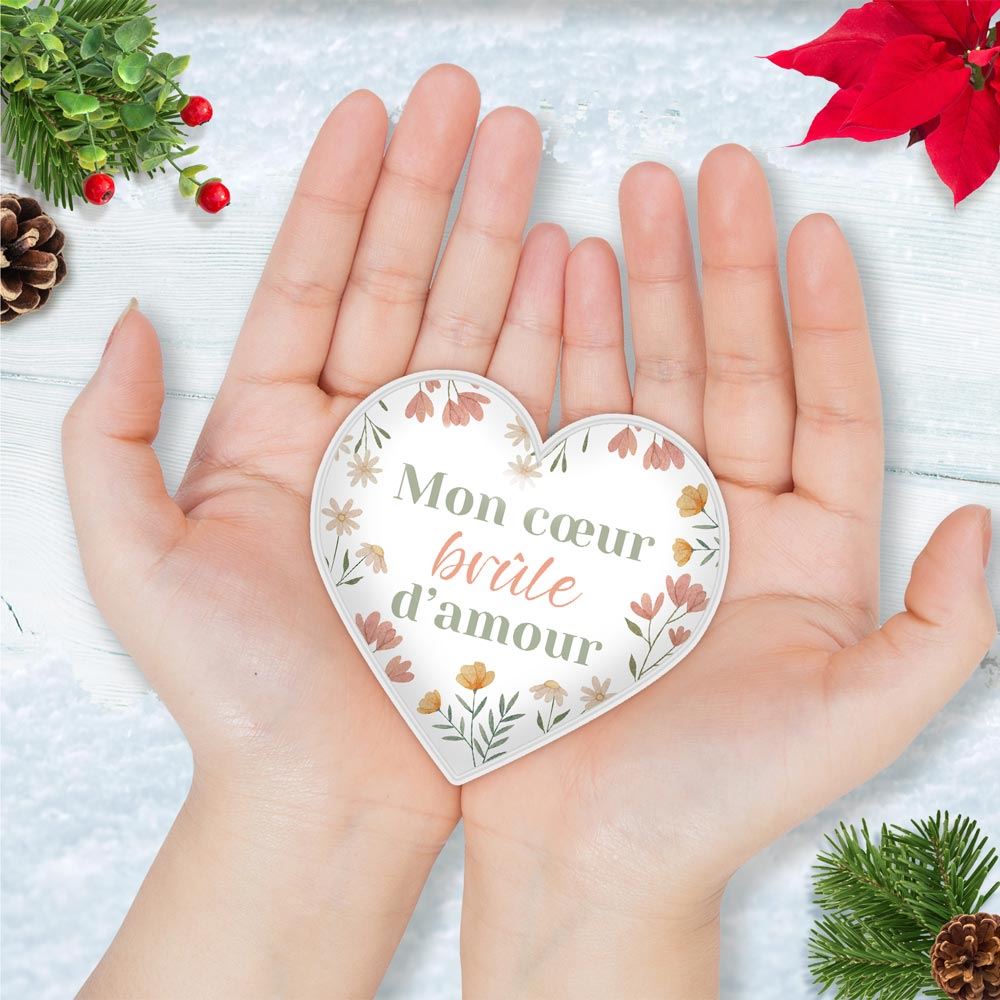 Chaufferettes paillettes texte 4mods /48pcs