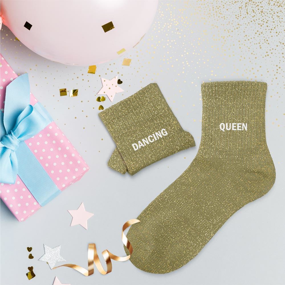 Chaussettes paillettes duo dancing queen