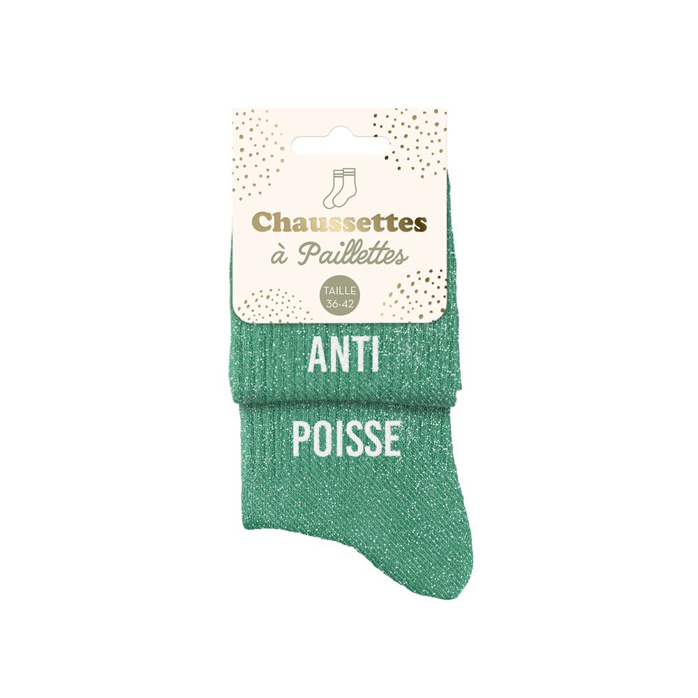 Chaussettes paillettes duo anti poisse