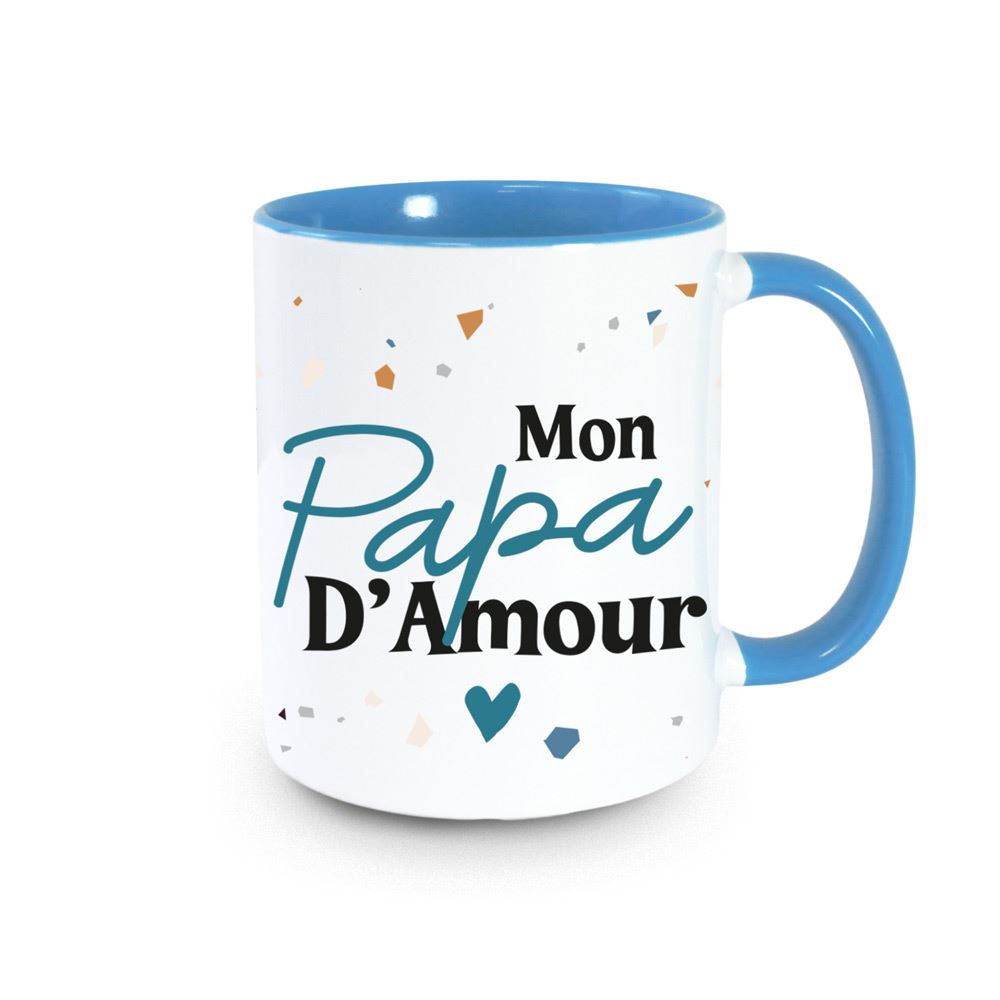 Mug bleu mon papa d amour