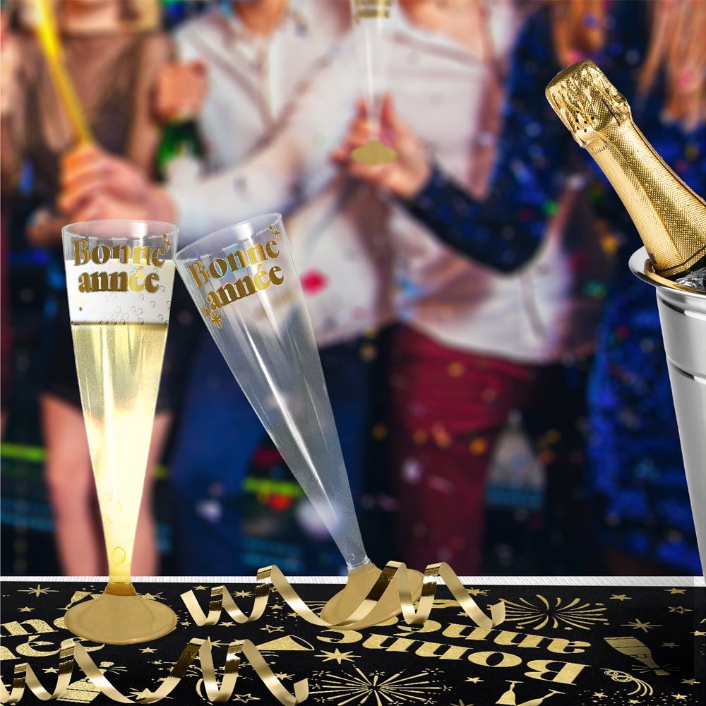 Pack flutes reutilisables bonne annee