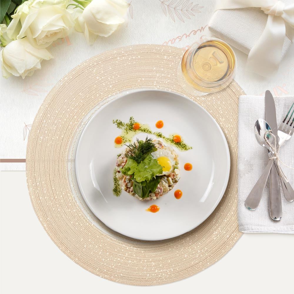 Set de table paillettes 4mods/ 48pcs