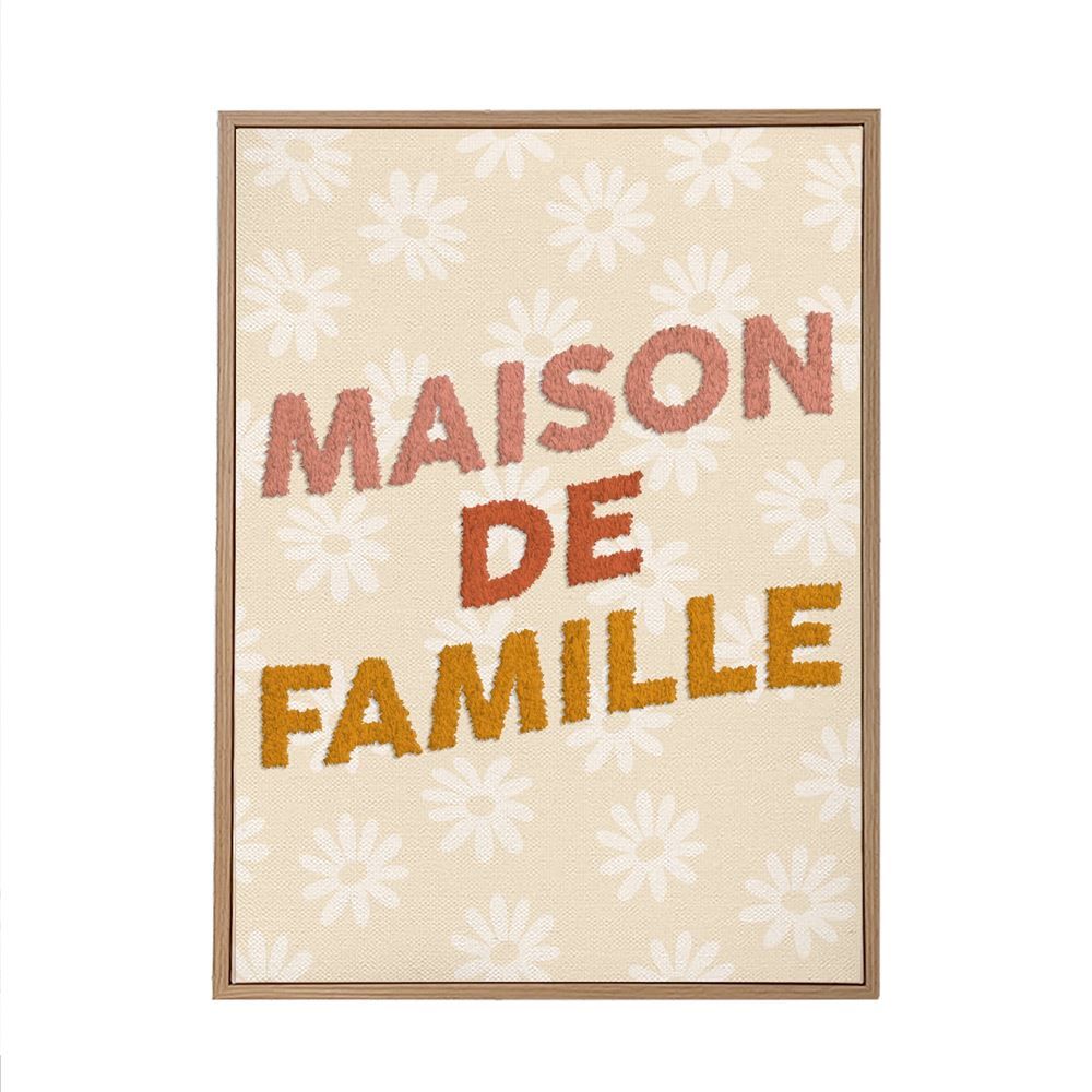 Toile tuftee maison de famille