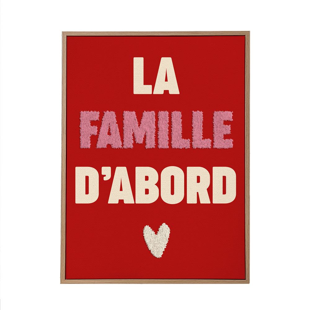 Toile tuftee la famille d abord