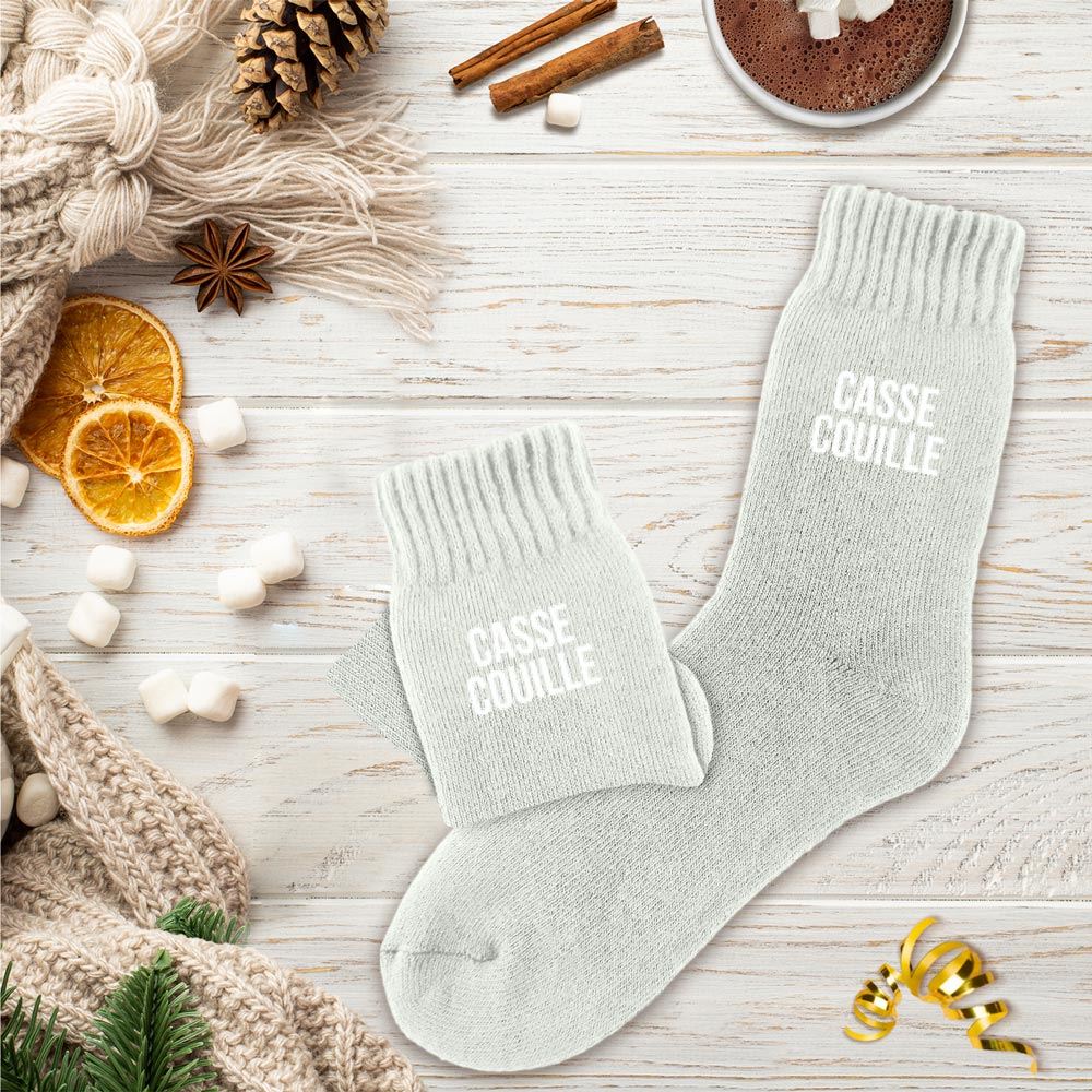 Chaussettes hiver homme casse-couille