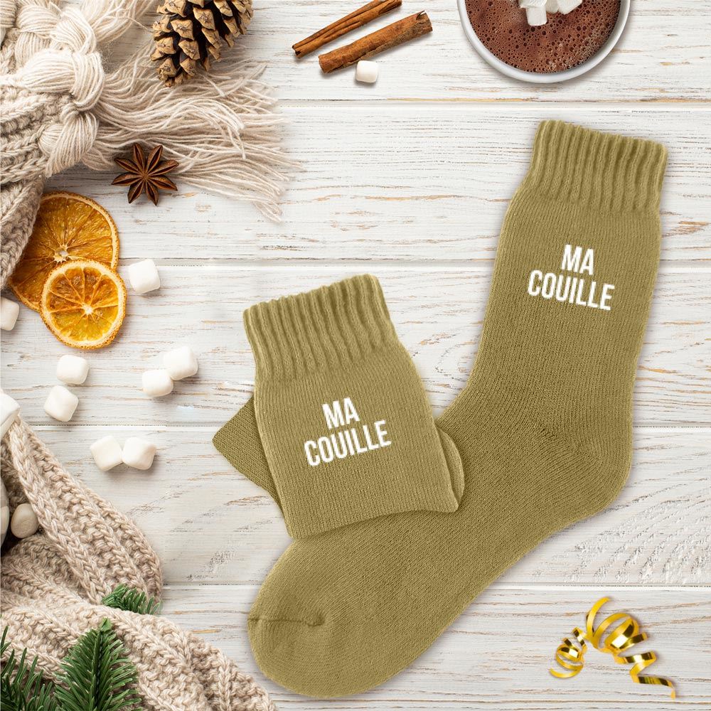 Chaussettes hiver homme ma couille