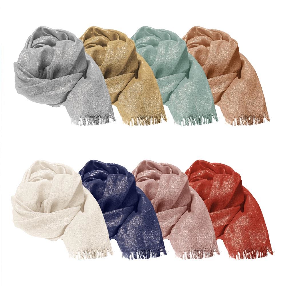 Foulard/pareo pailletÉ uni 8mods/ 48pcs