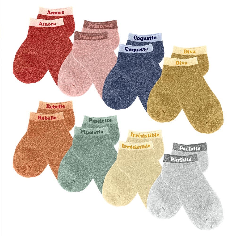 Socquettes paillettes 8mods /48 pcs