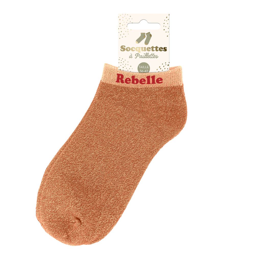 Socquettes paillettes rebelle