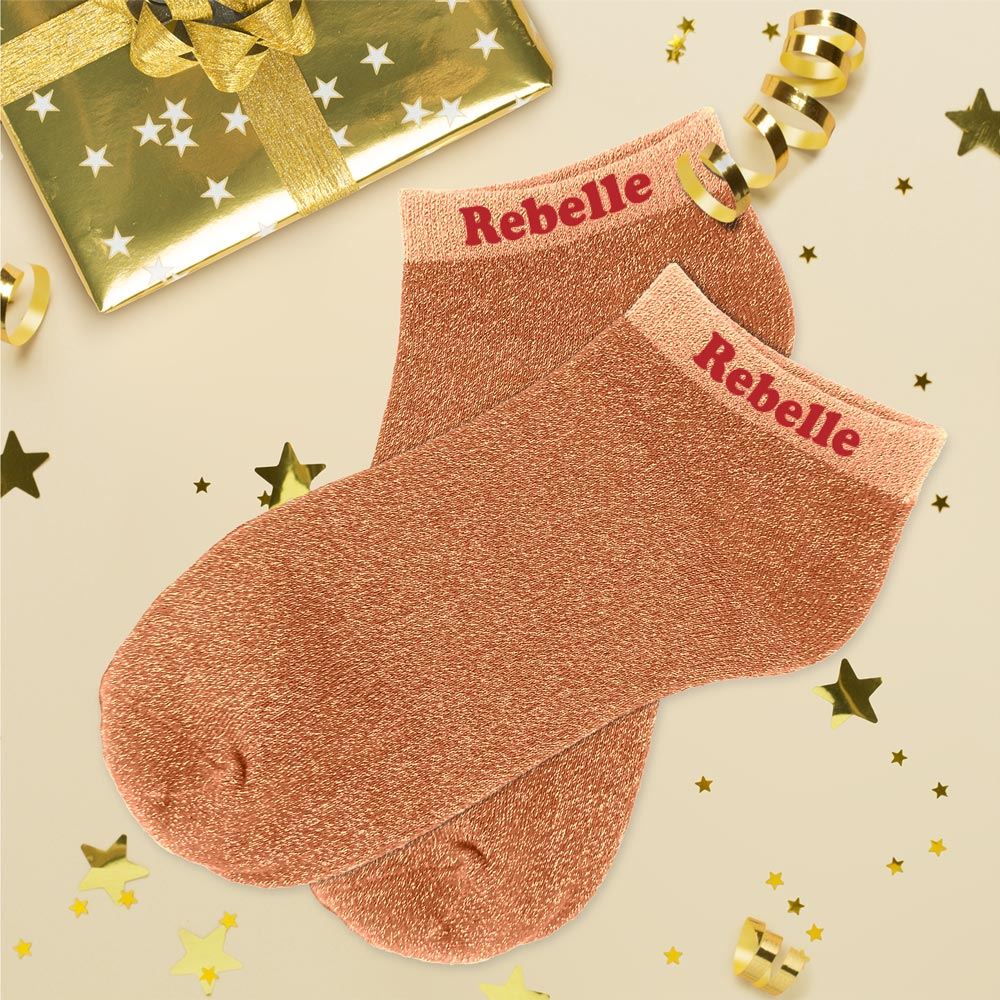 Socquettes paillettes rebelle