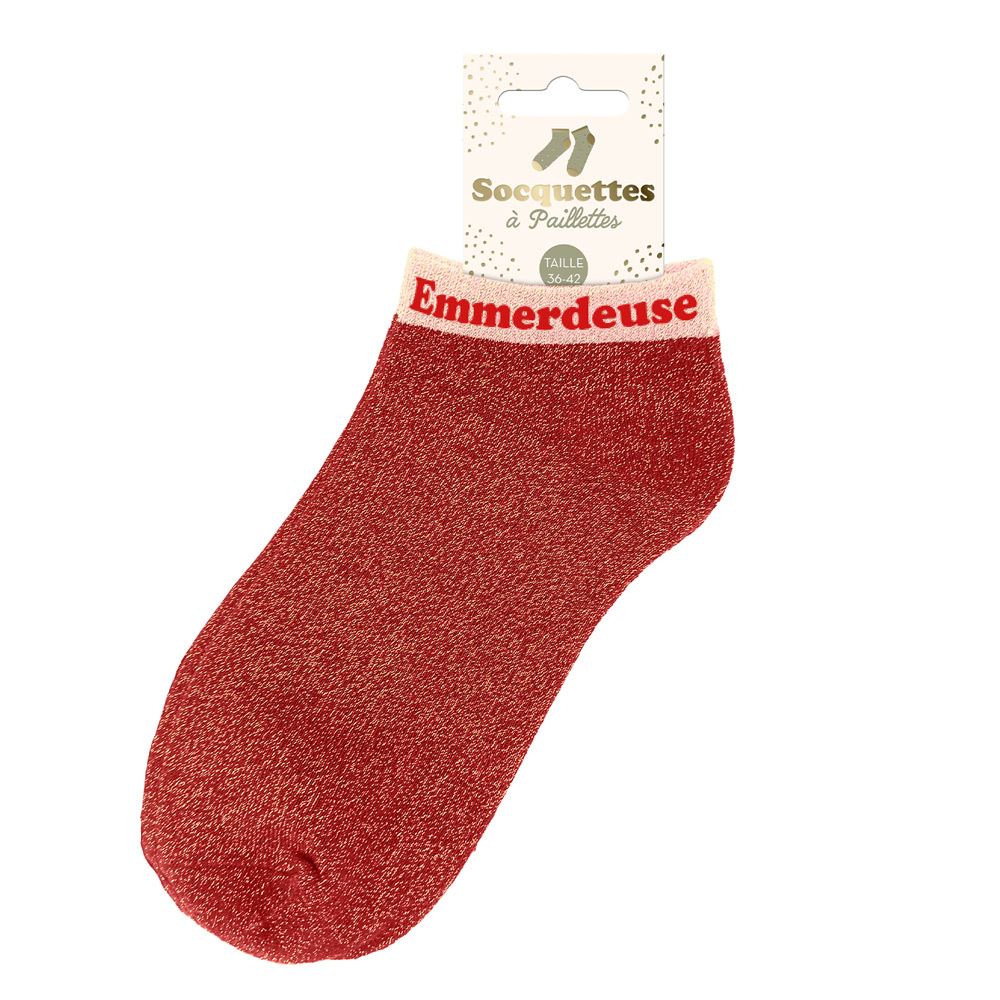 Socquettes paillettes emmerdeuse