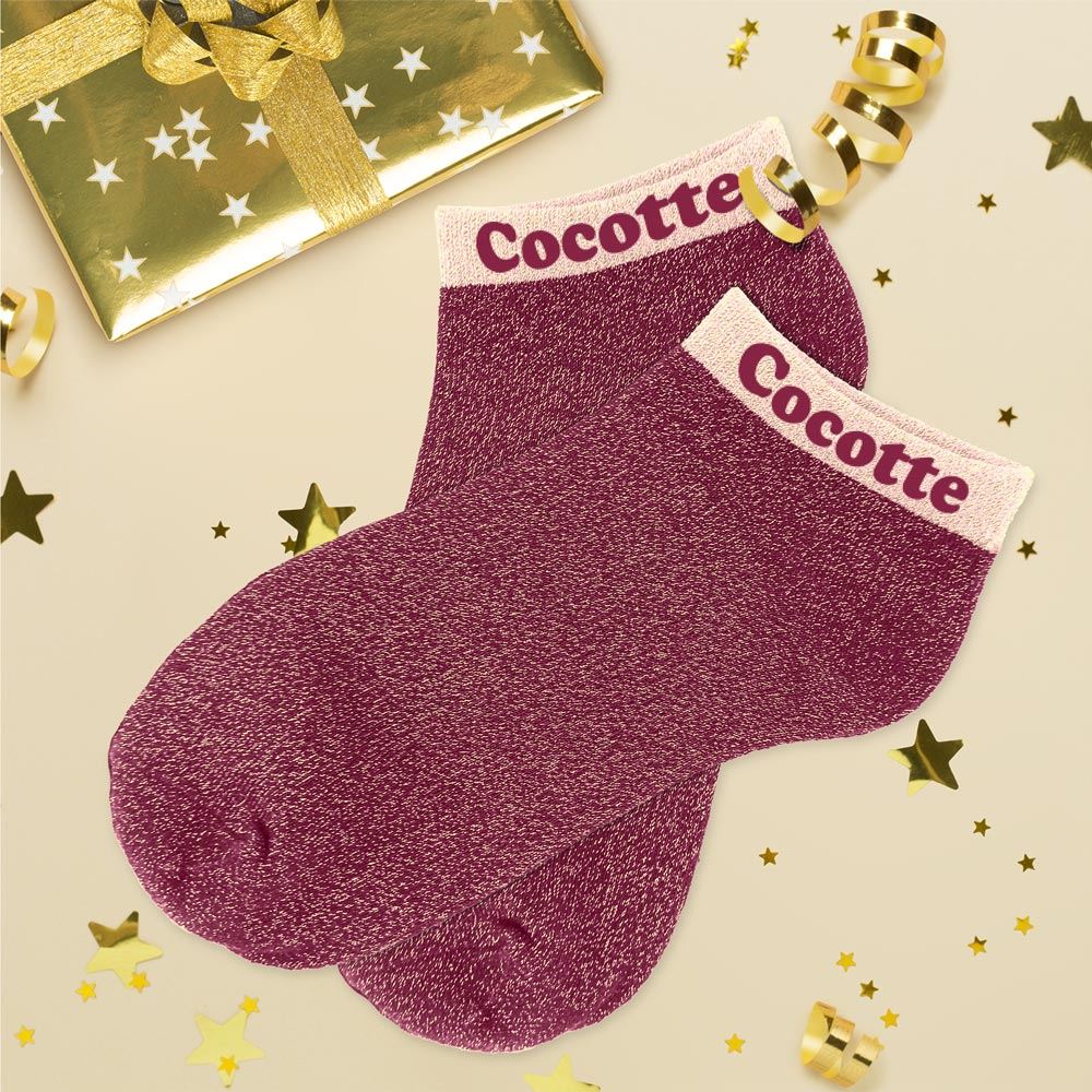 Socquettes paillettes cocotte