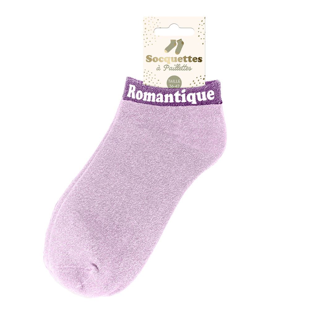 Socquettes paillettes romantique
