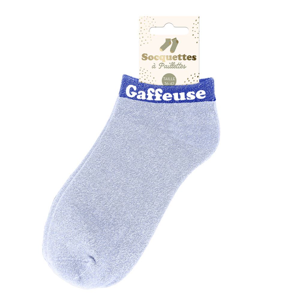 Socquettes paillettes gaffeuse