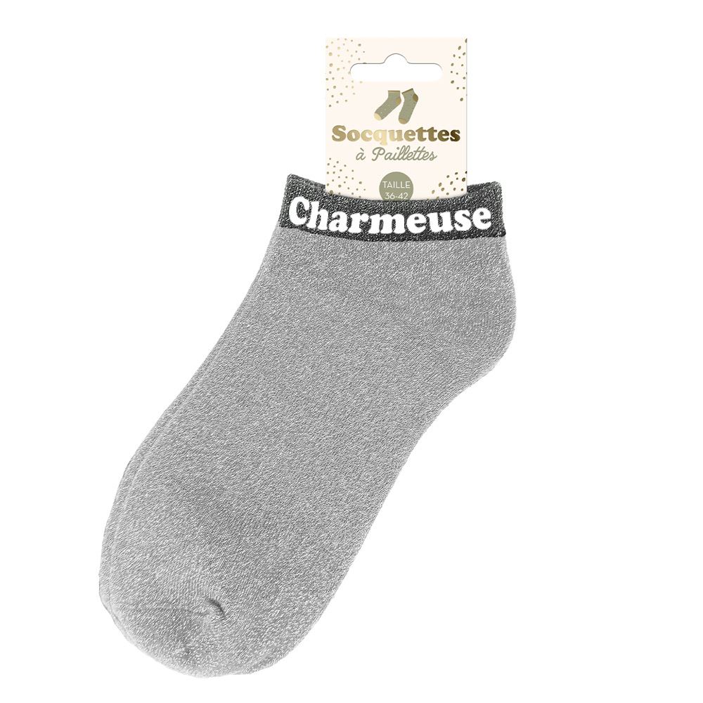 Socquettes paillettes charmeuse
