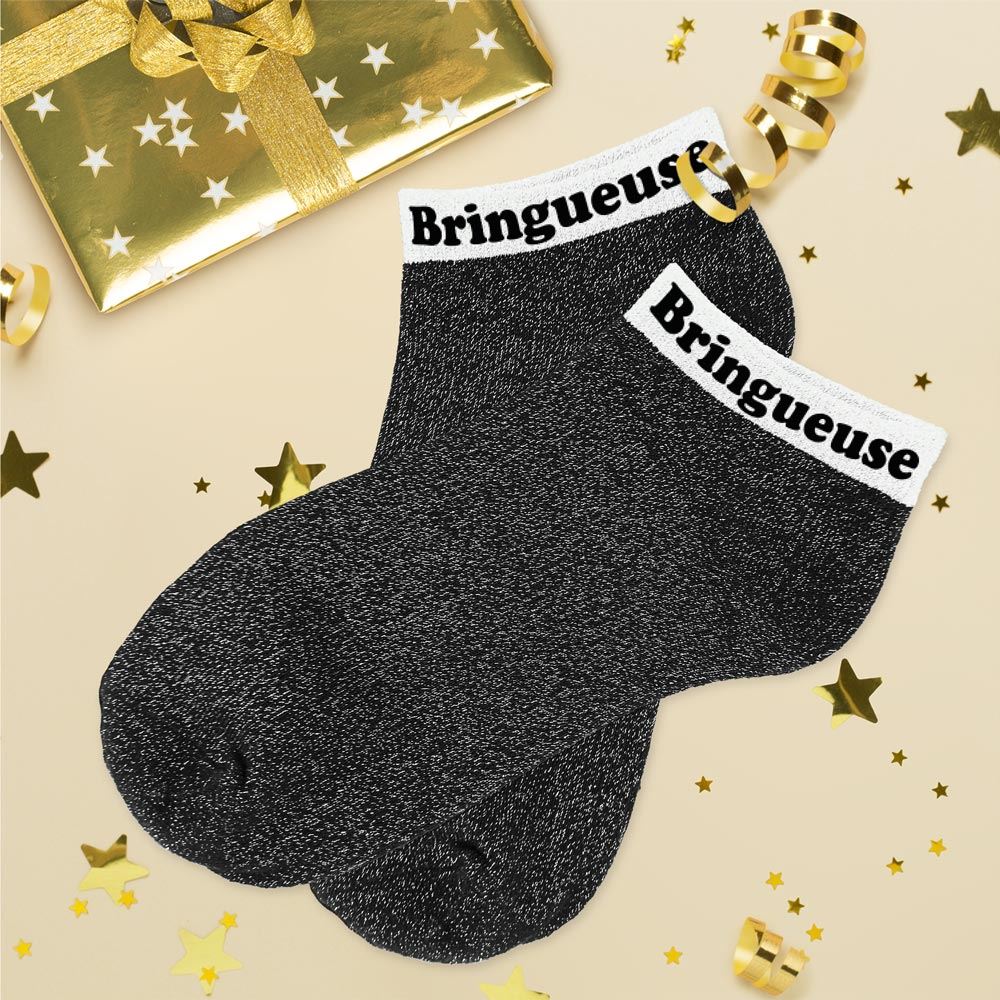 Socquettes paillettes bringueuse