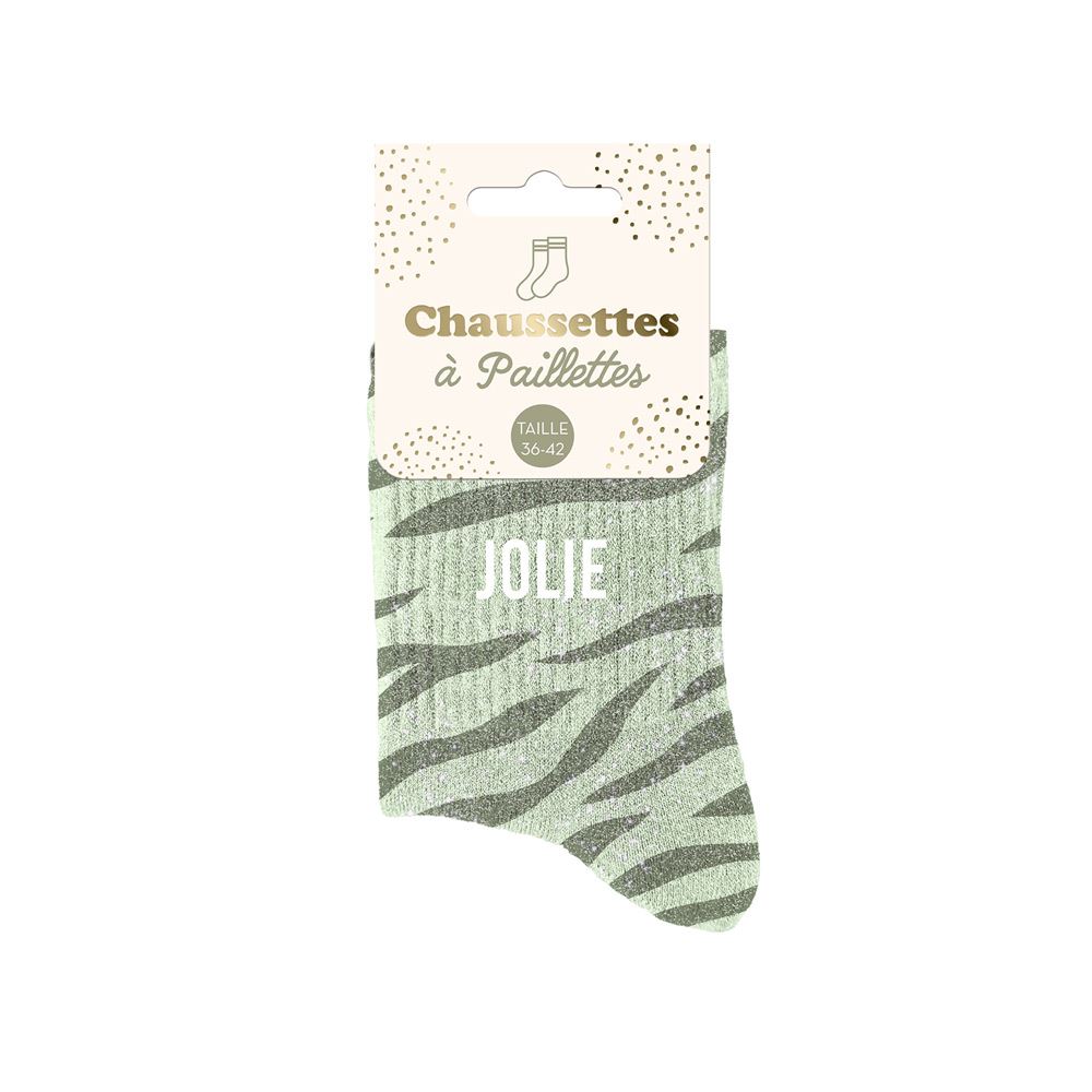 Chaussettes paillettes jolie