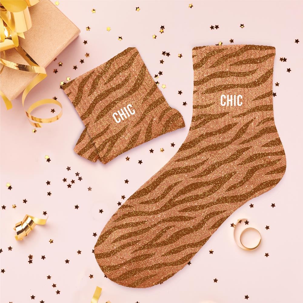Chaussettes paillettes chic