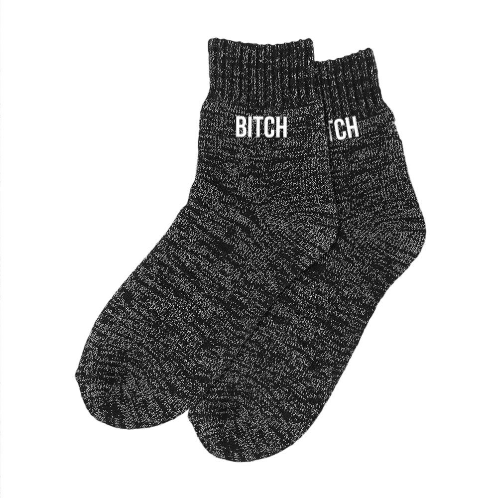 Chaussettes hiver femme bitch