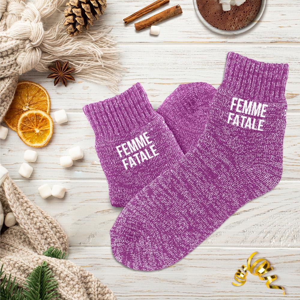 Chaussettes hiver femme femme fatale