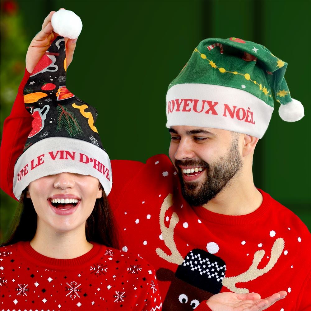 Bonnet pÈre noel kitch 4mods /48pcs