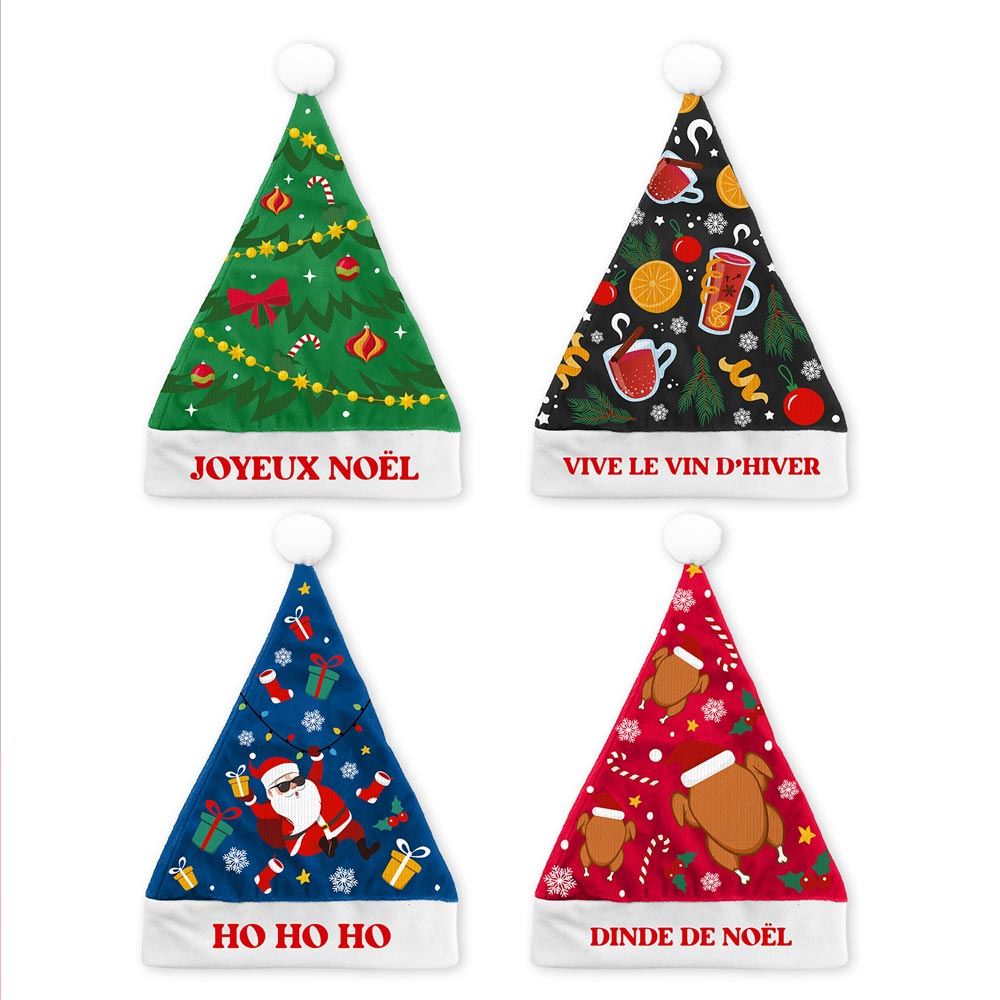 Bonnet pÈre noel kitch 4mods /48pcs