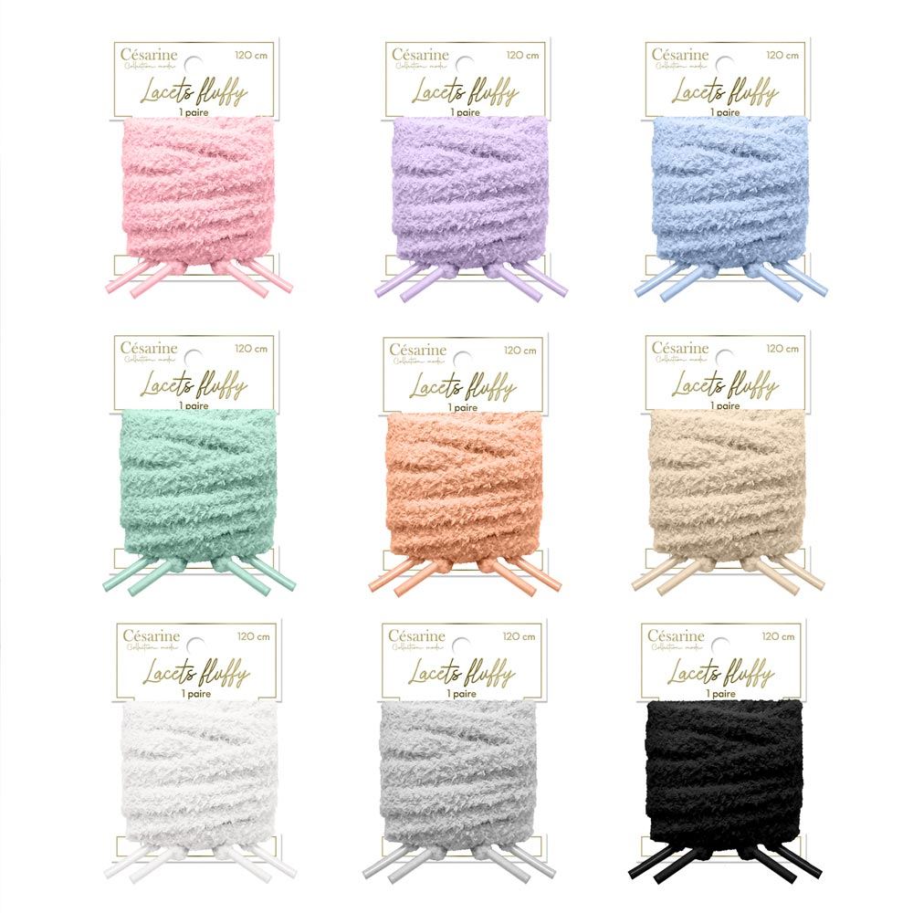 Display lacets fluffy 9mods /54pcs