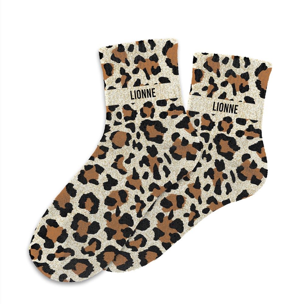 Chaussettes paillettes lionne