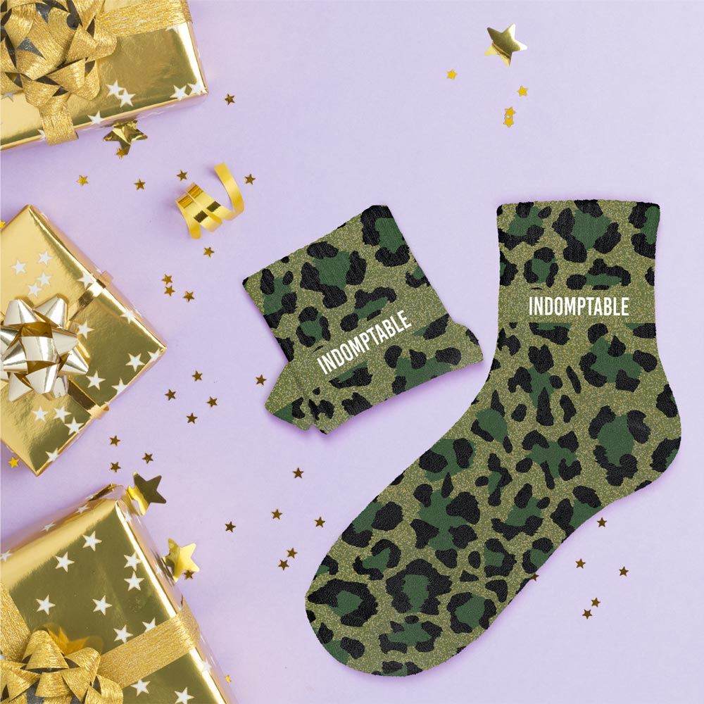 Chaussettes paillettes indomptable