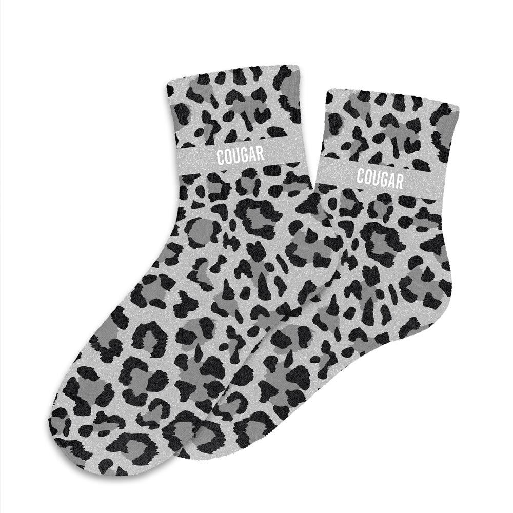 Chaussettes paillettes cougar